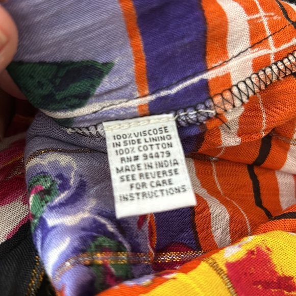 Me 2 Magic, Woman Size XL Black Multicolor Maxi Dress - Picture 10 of 10